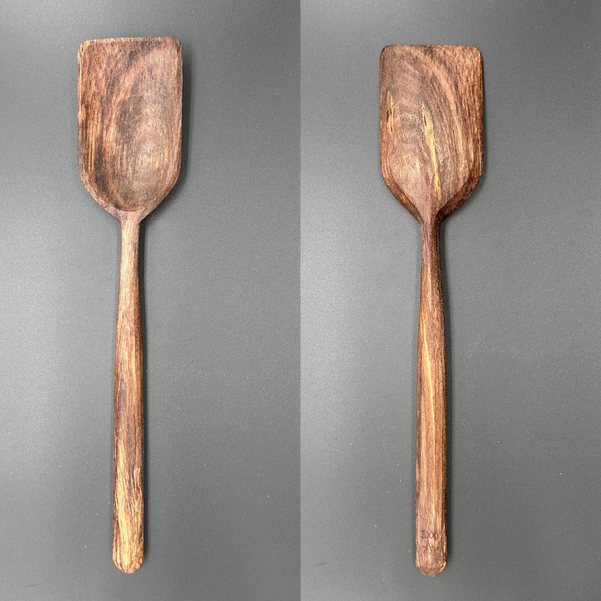 12" neutral walnut cooking spoon