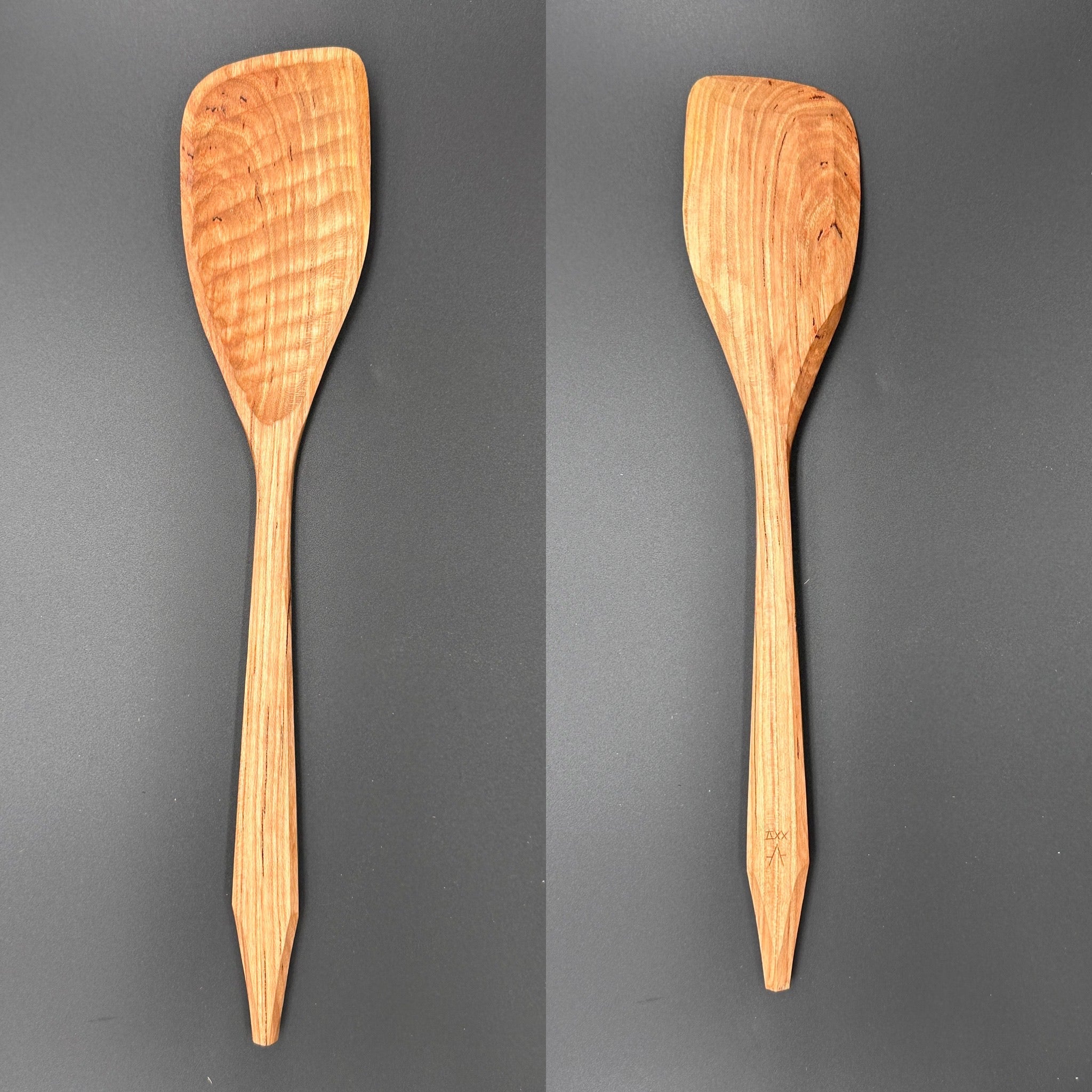 12" right handed cherry cooking spoon