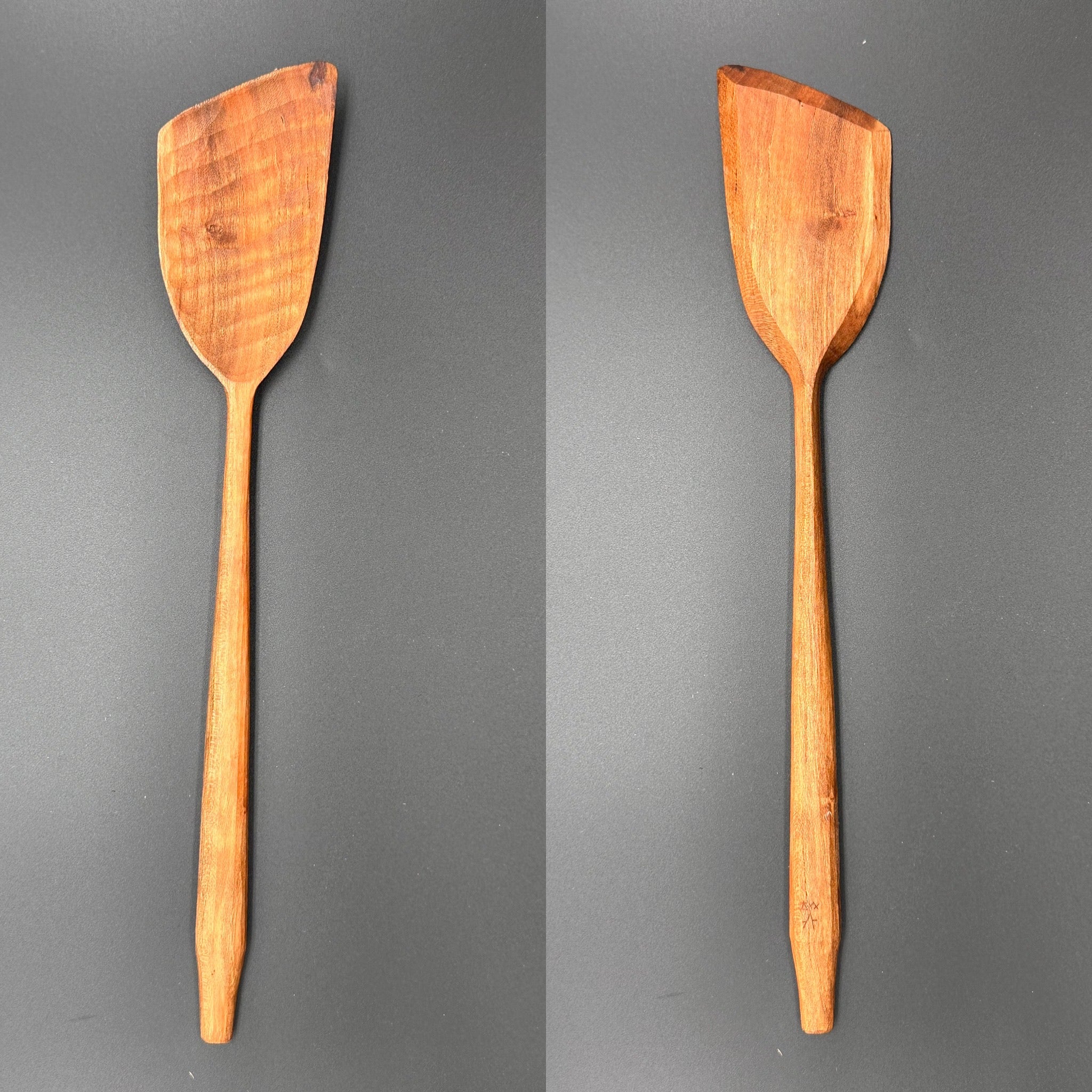 12" right handed cherry cooking spoon