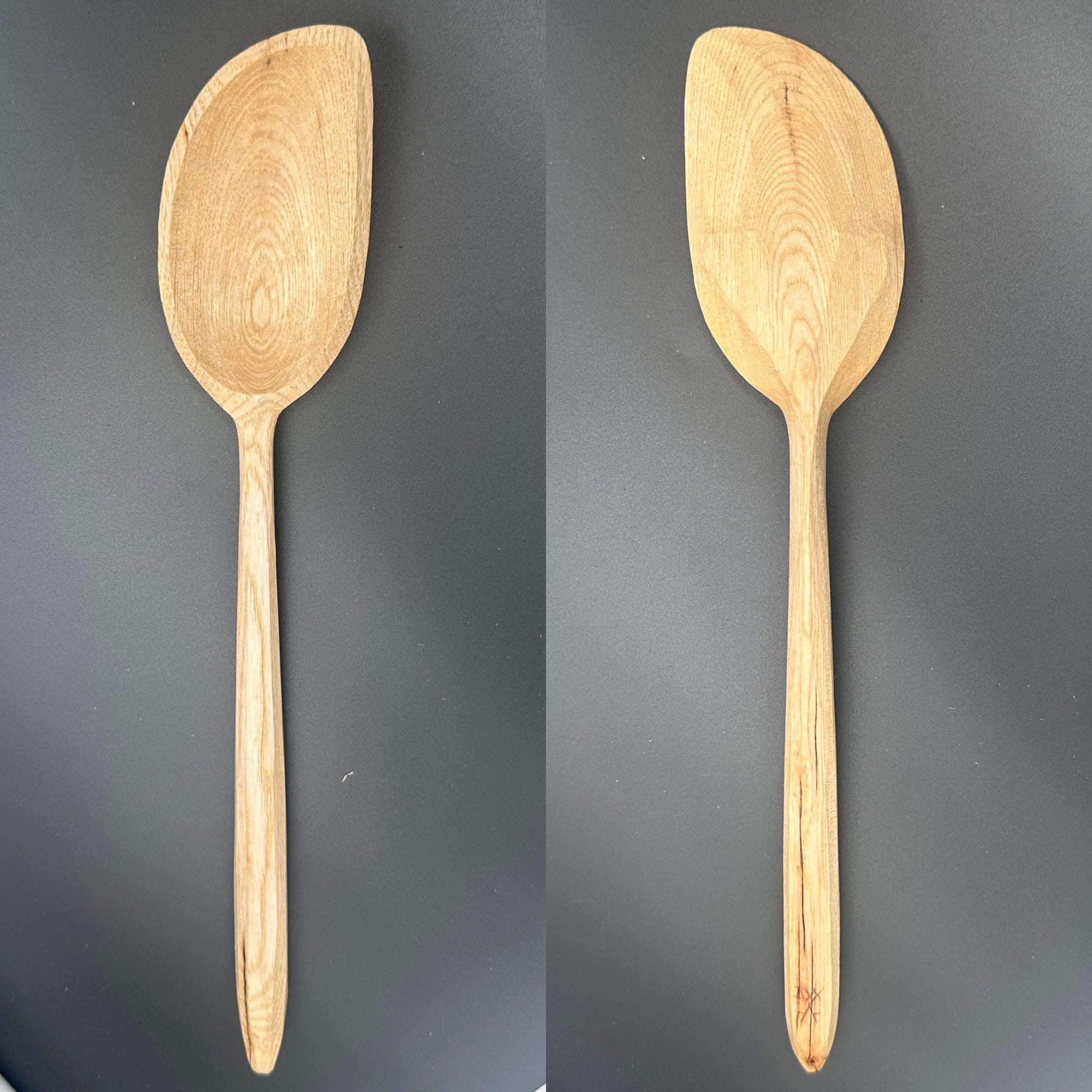 12" right handed sassafras cooking spoon
