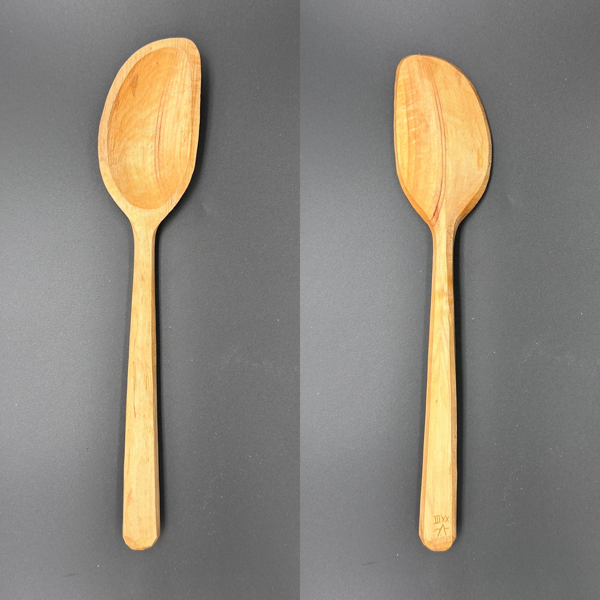 12" right handed aspen cooking spoon