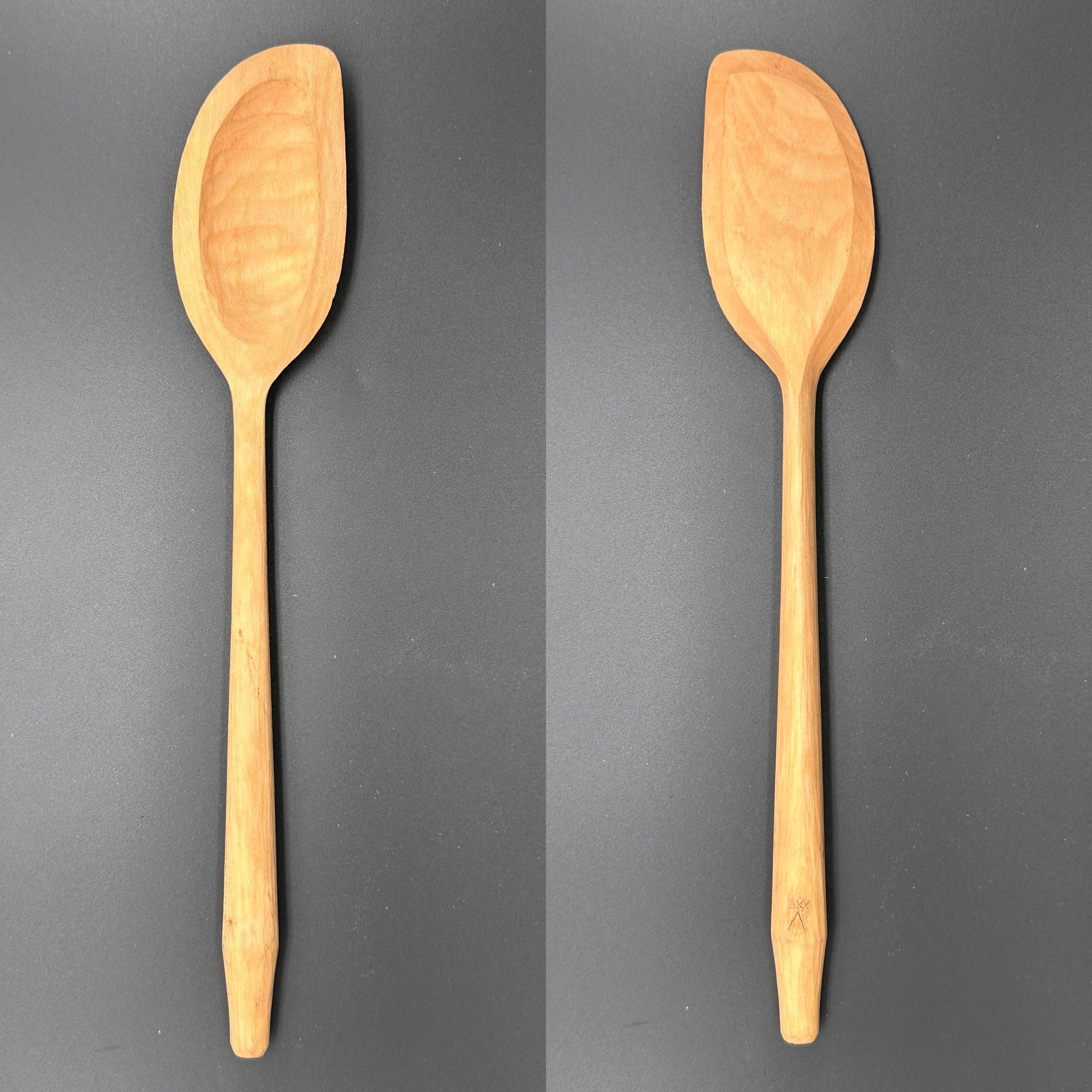12" right handed blackgum cooking spoon