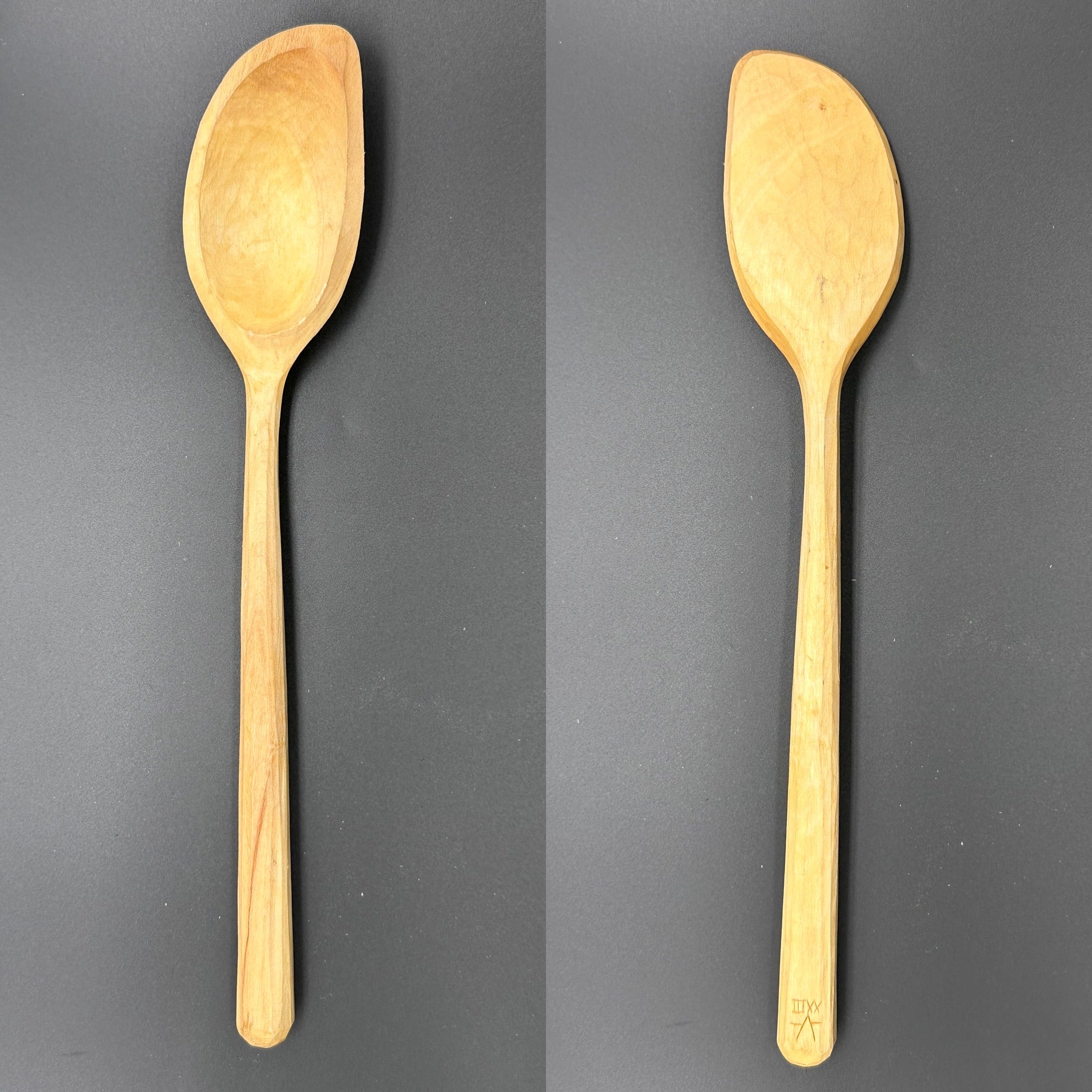 12" right handed aspen cooking spoon